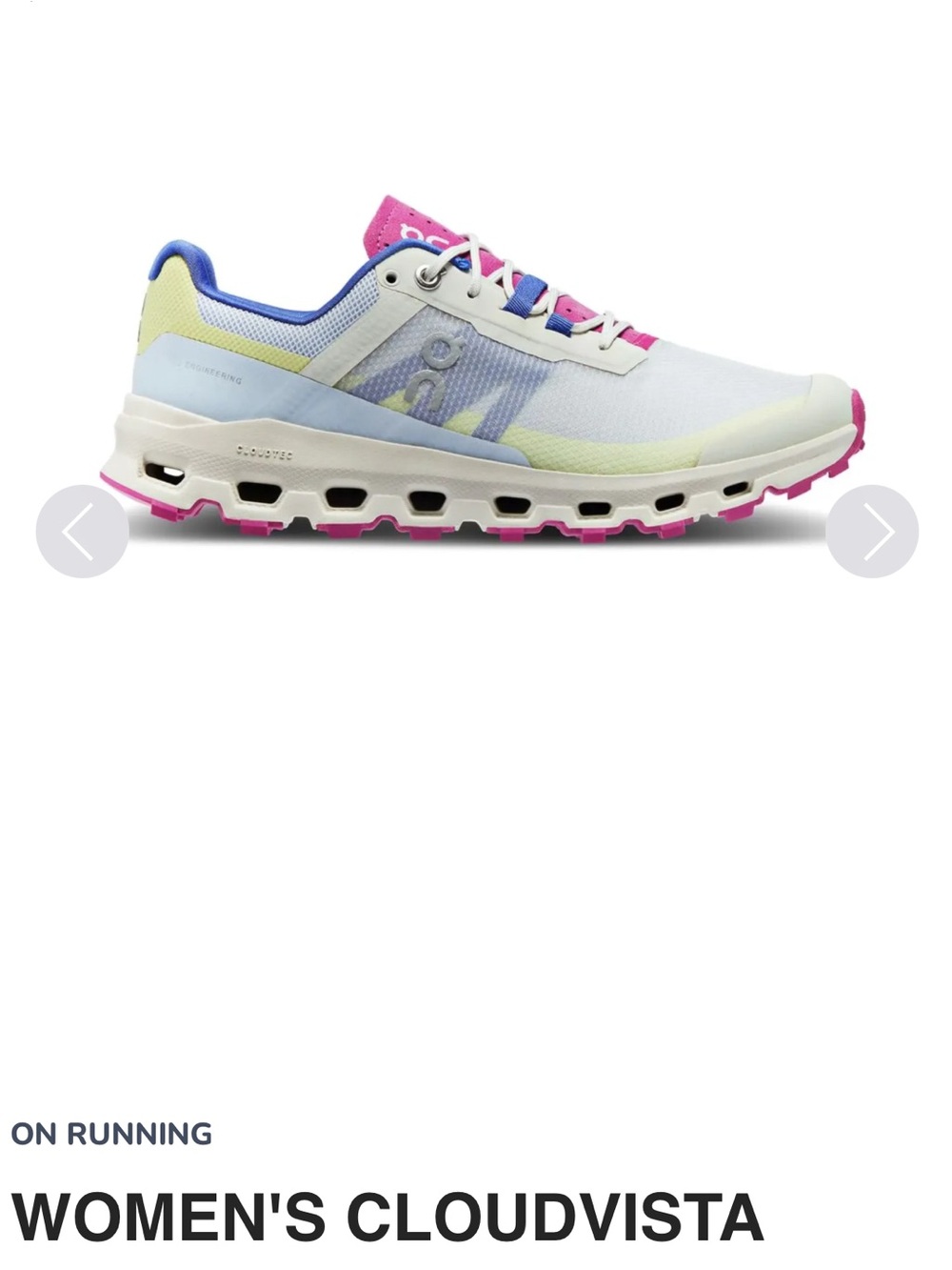 On Running Women's Cloudvista Heather/Rhubarb